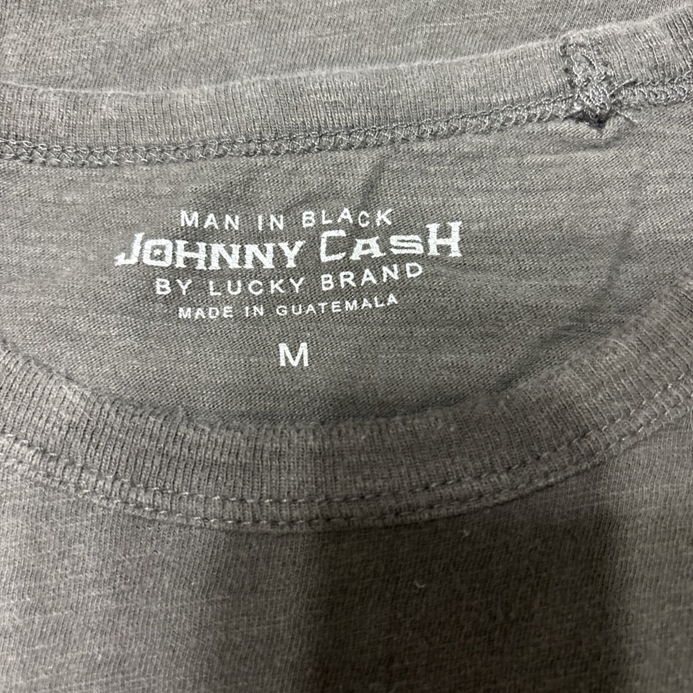 Lucky Brand Gray Johnny Cash Tee - Picture 2 of 2
